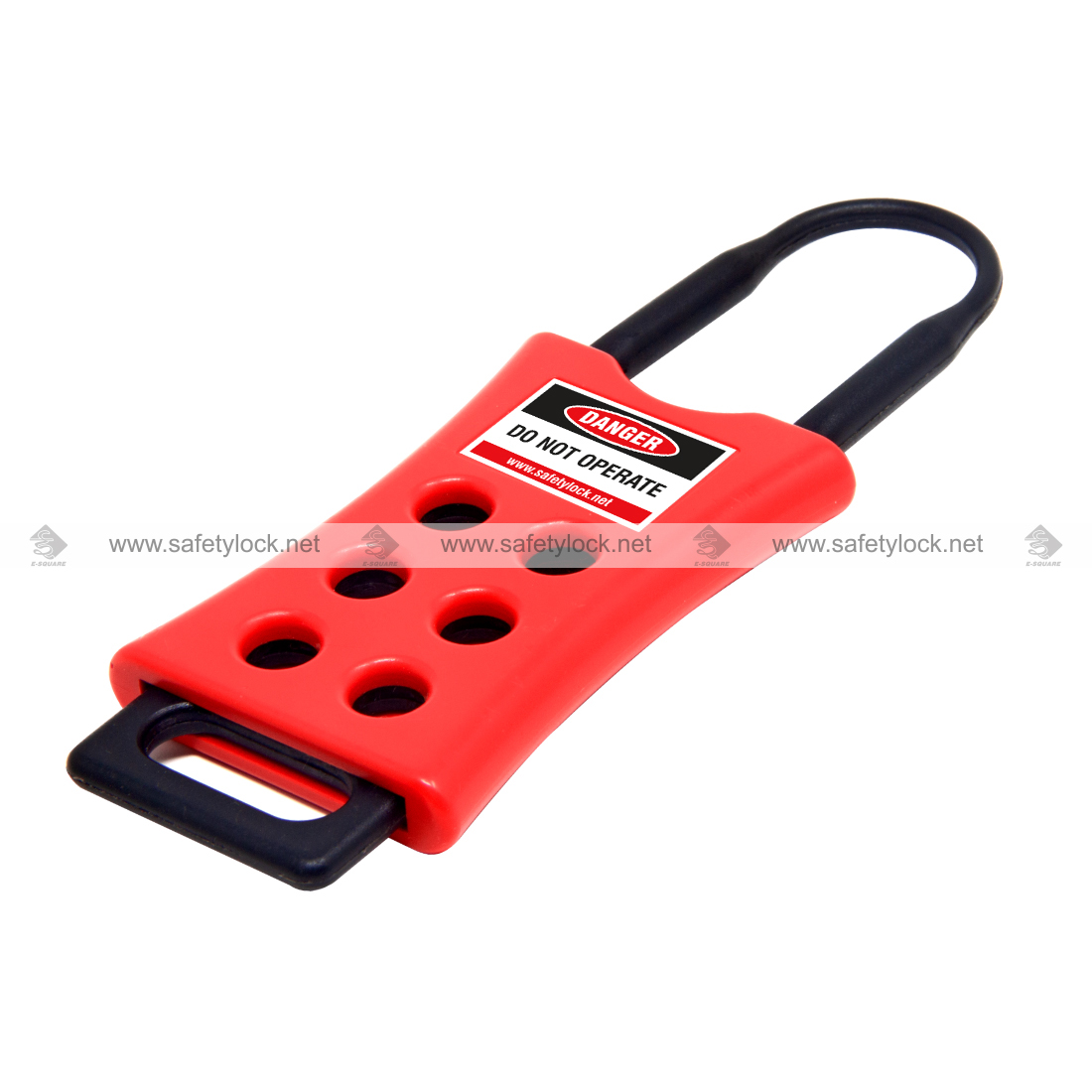 De-Electric Pop-Up Lockout Hasp with 6mm Shackle 9 Locks Provision