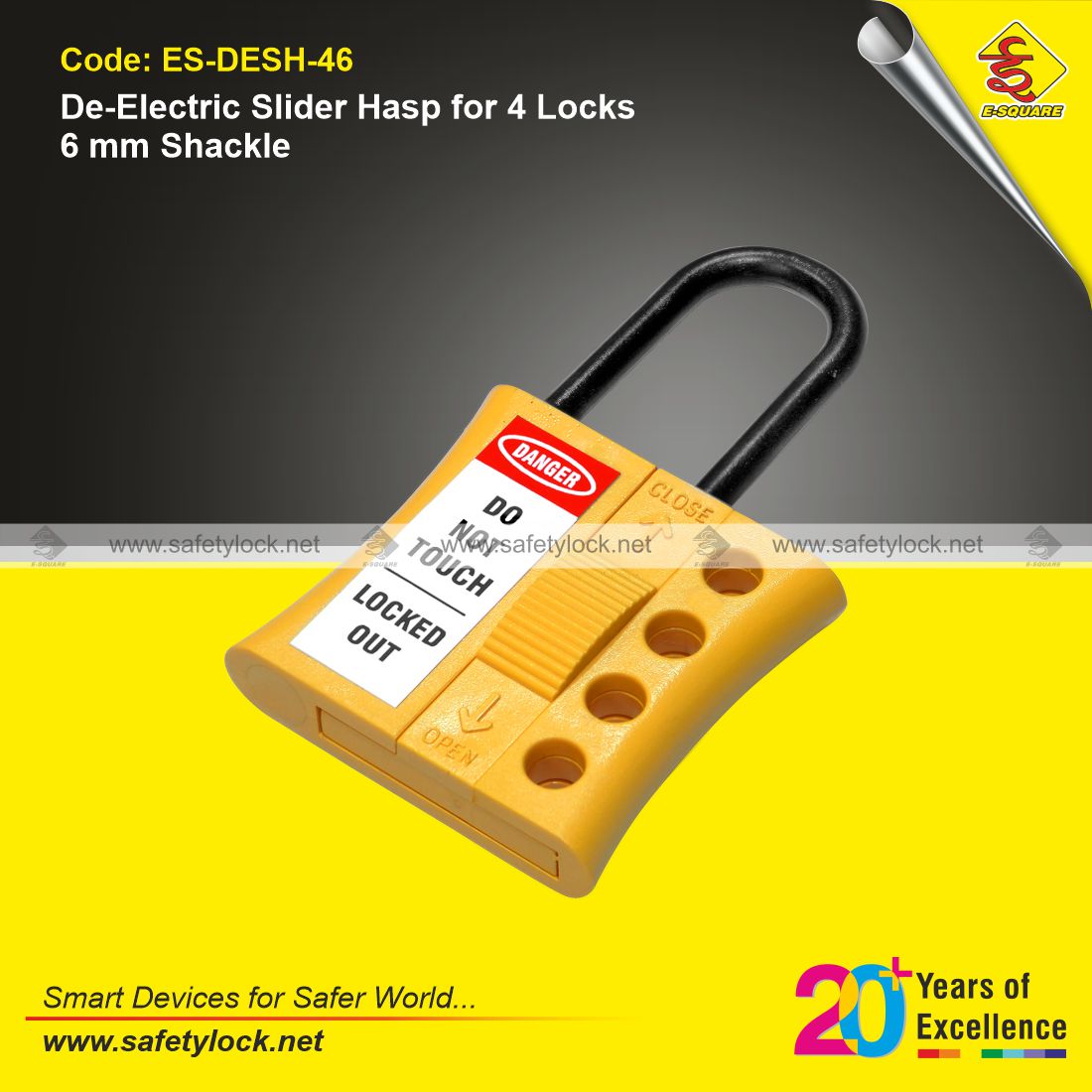 E-Square de-electric slider hasp supplier