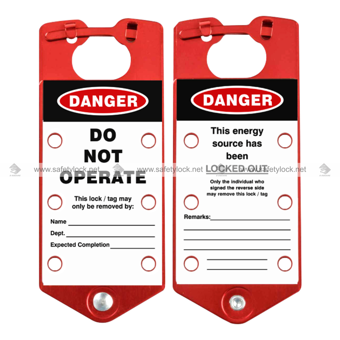 electroplated lockout tagout hasp
