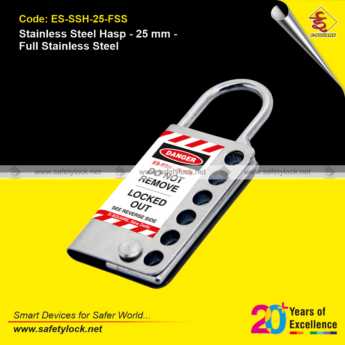 full stainless steel lockout hasp