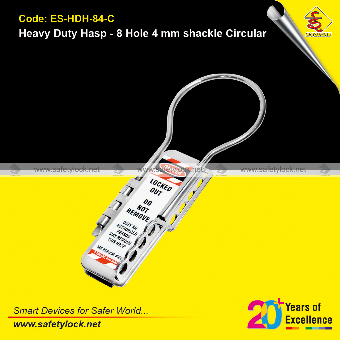 heavy duty lockout hasp circular