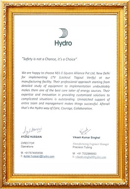 E-Square Wins Hydro SAPA Excellence Award