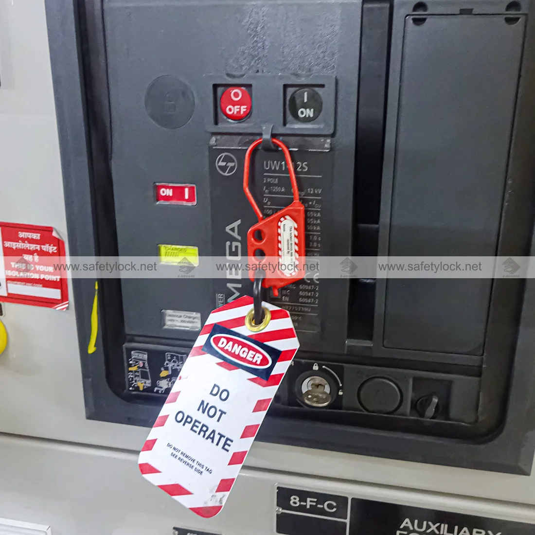 lockout hasp for electrical lockout