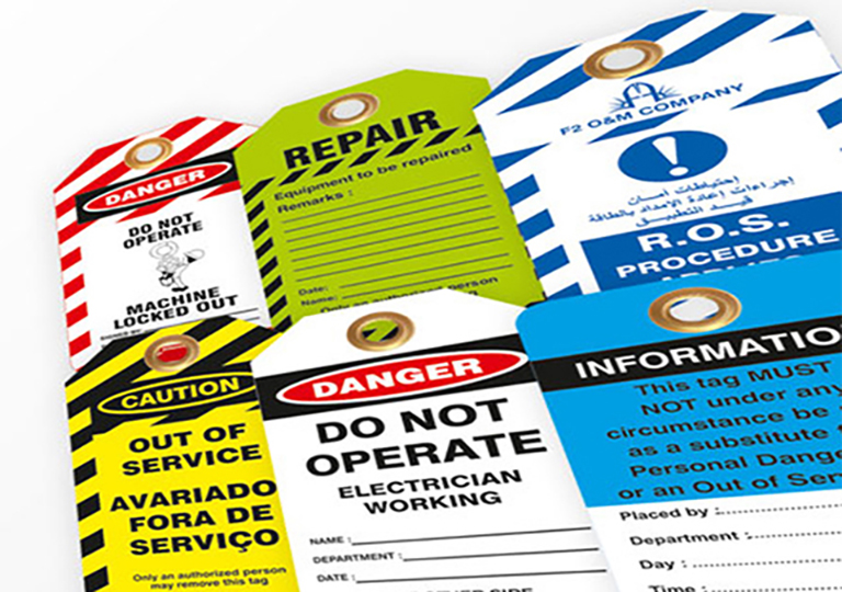 Lockout Safety Tags
