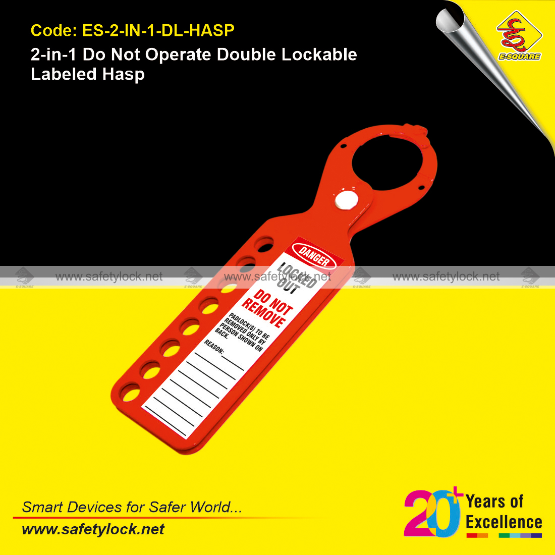 lockout tagout hasp 2 in 1 double lockable labeled hasp