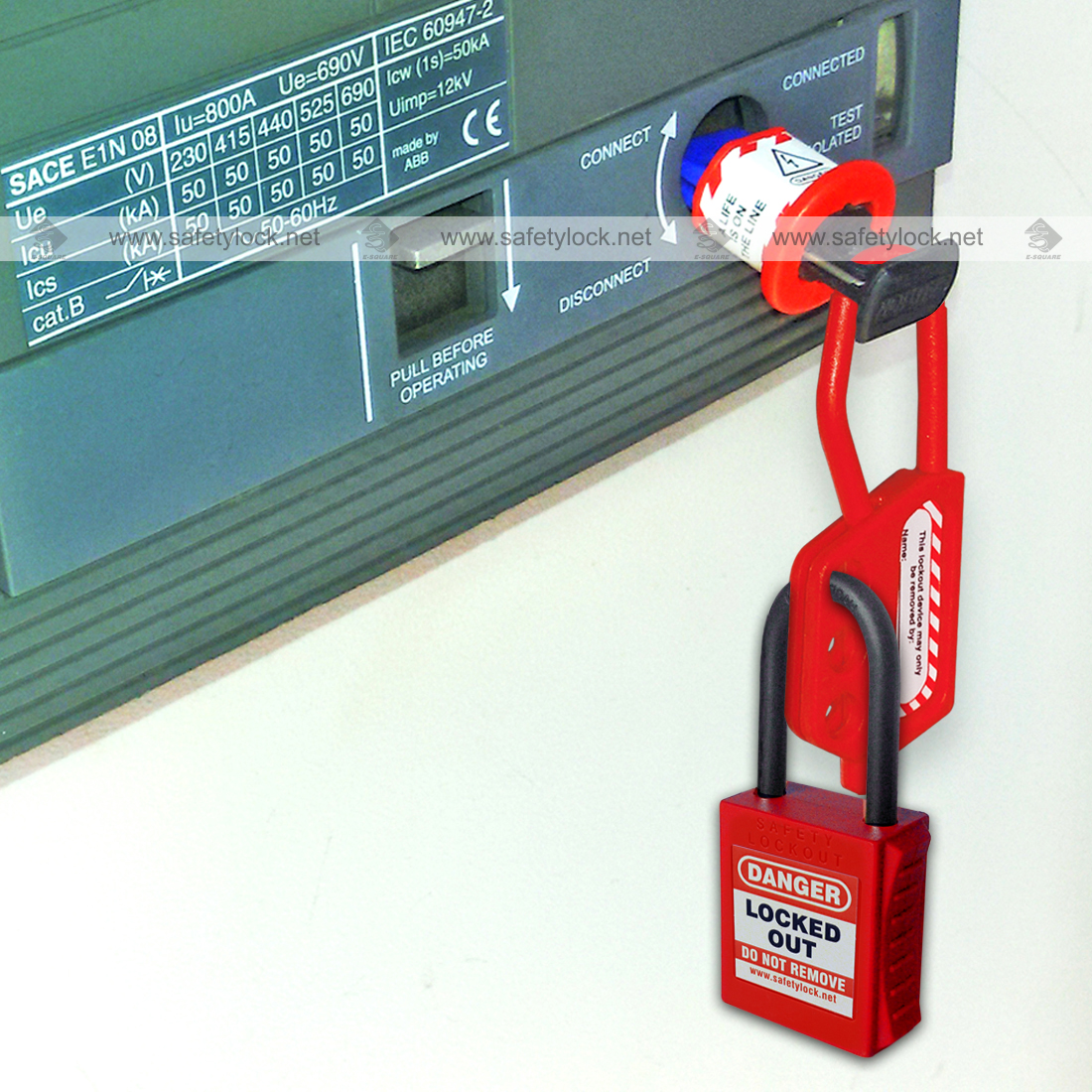 nylon lockout hasp installation