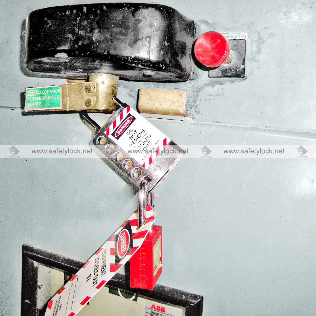 stainless steel lockout hasp for 6 padlocks