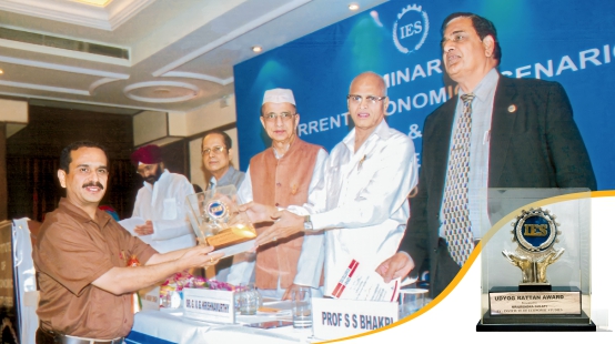 Udyog Rattan Award to Mr. Gulati (MD) for Innovation & Leadership