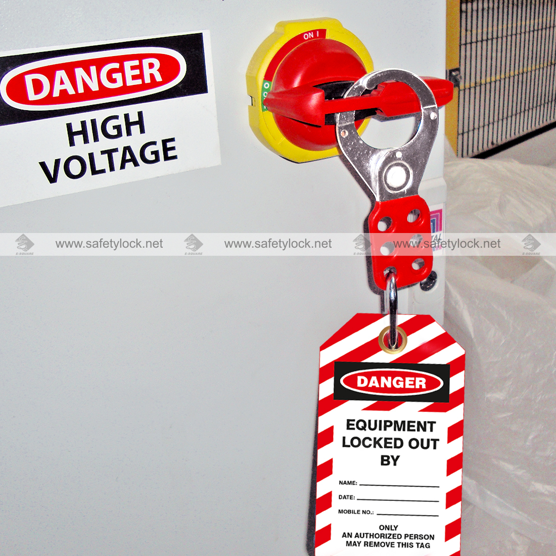 vinyl coated lockout hasp premier installation