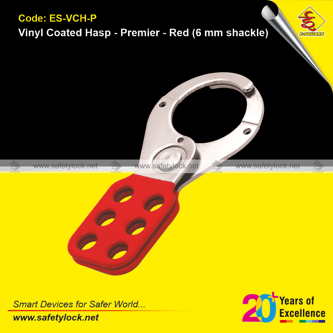 vinyl coated lockout hasp premier red