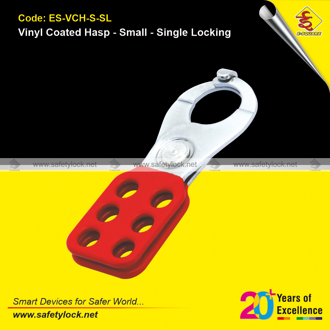 vinyl coated lockout hasp small single locking