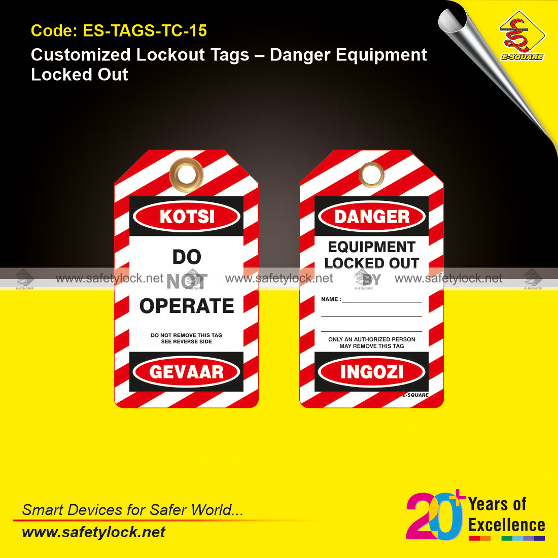 bilingual safety tags manufacturer