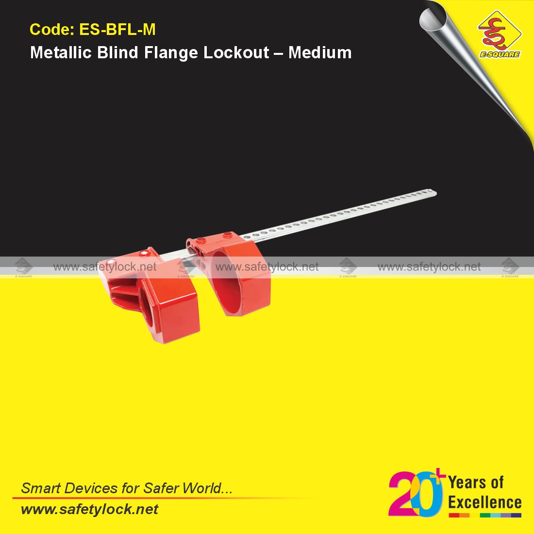 blind flange lockout device for lockout tagout