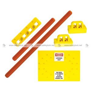 blocking bar lockout kit with rectangular device