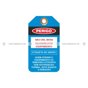 blue color lockout tags