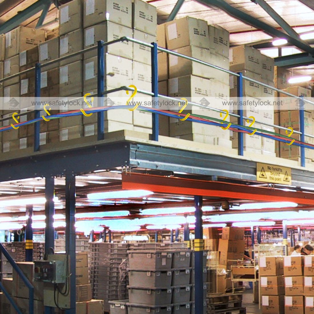 cable management by S shaped hooks