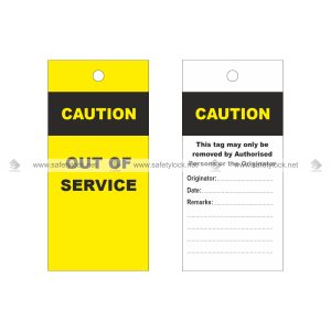 caution out of service safety tags