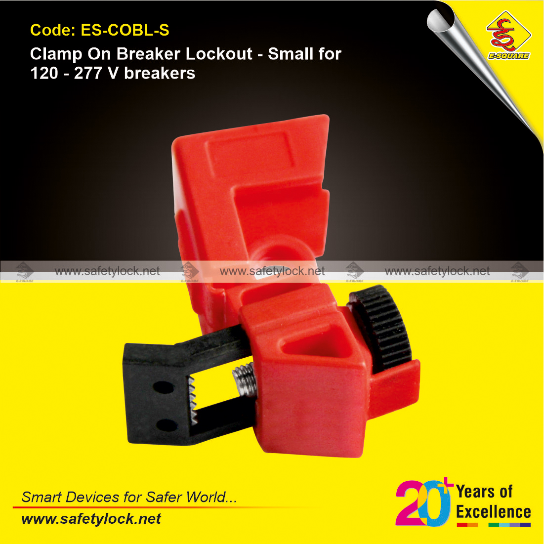 clamp on breaker lockout for 120 to 277 V breakers