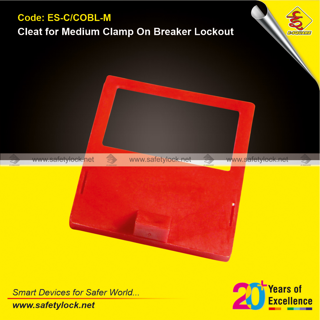 cleat for medium clamp on breaker lockout device