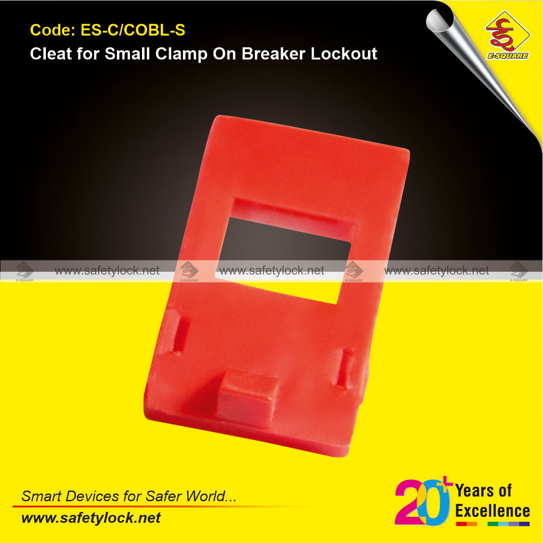 cleat for small clamp on breaker lockout device