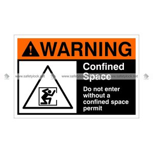 do not enter without a confined space permit signs