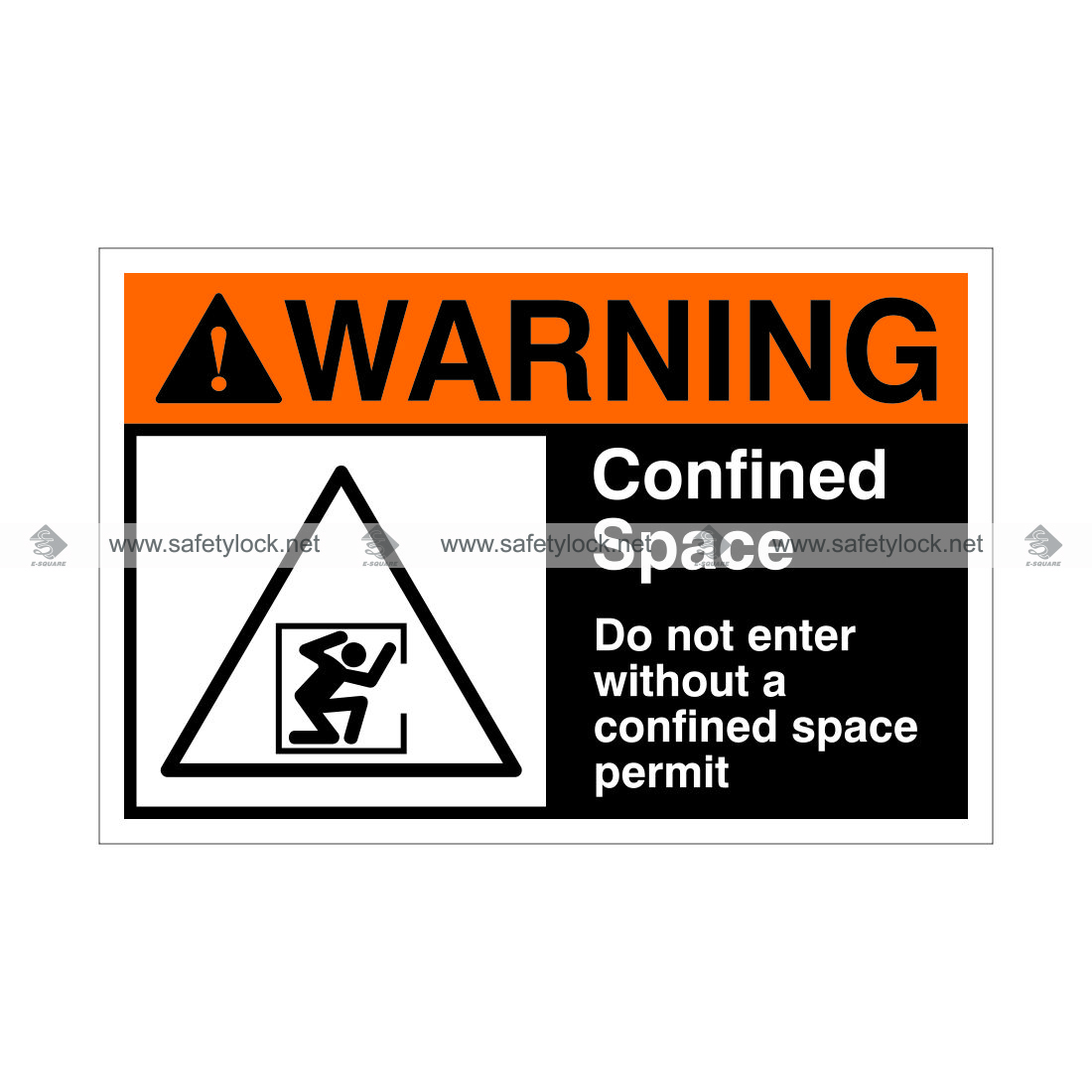 do not enter without a confined space permit signs