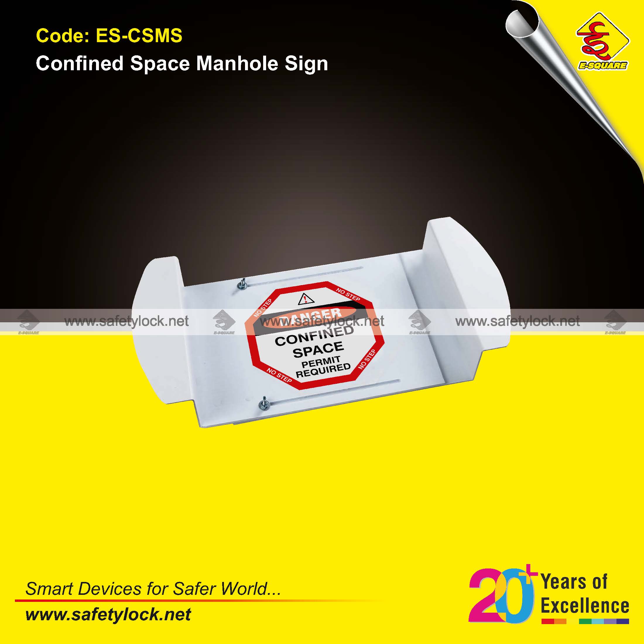 confined space manhole sign