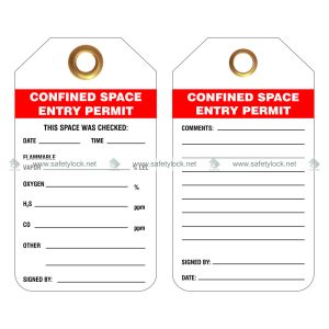 confined space tag for safety
