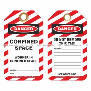 confined space tags supplier