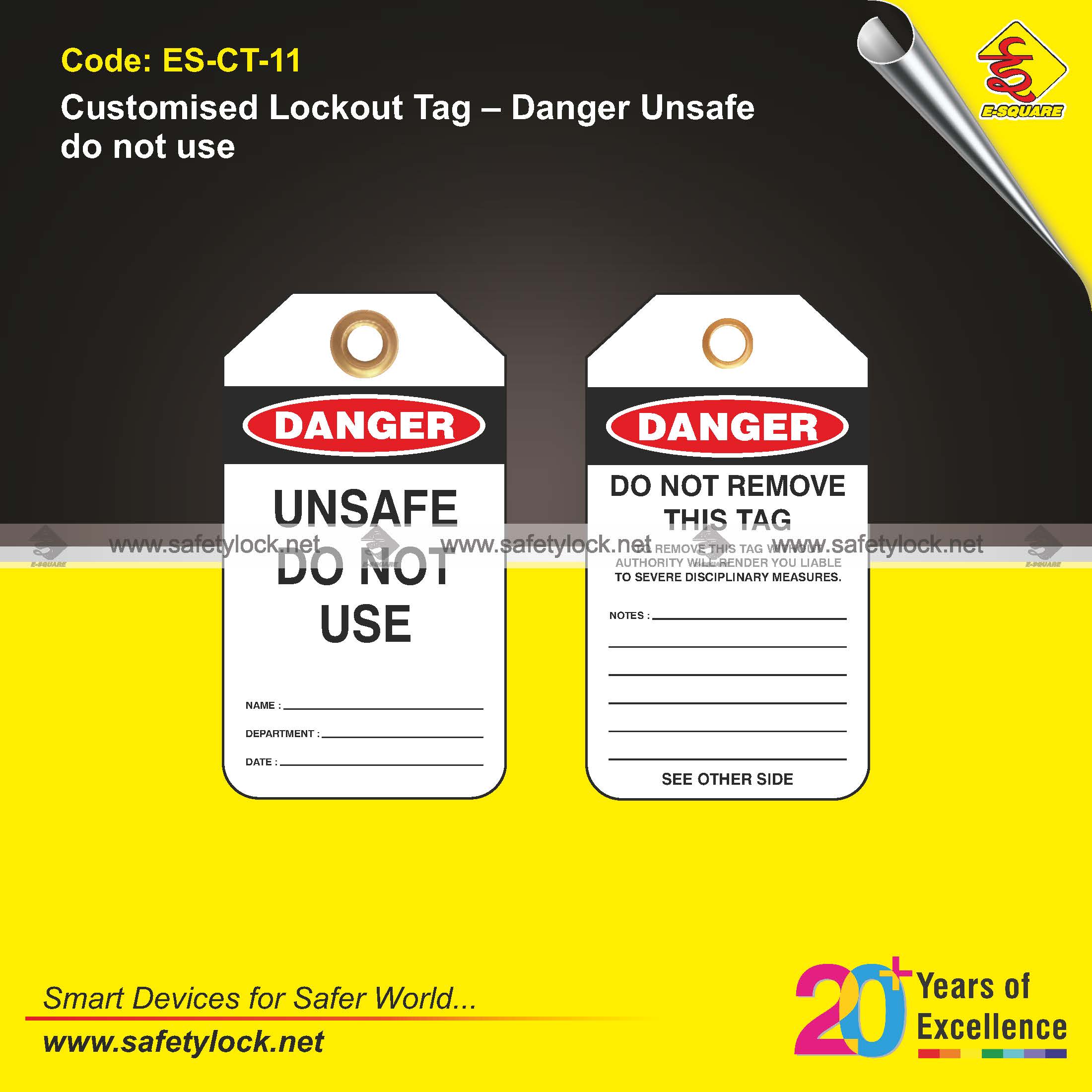 customised loto tags supplier