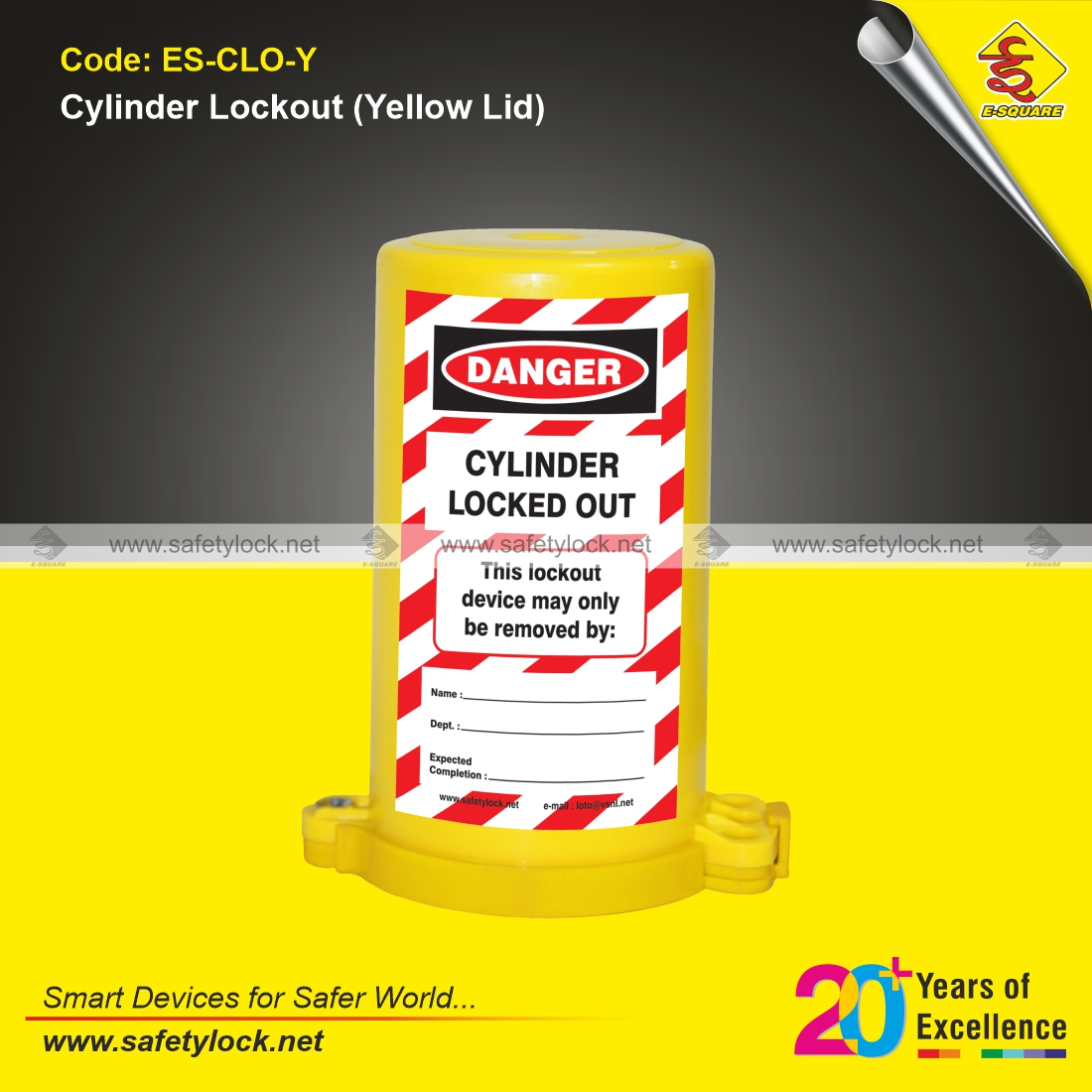 cylinder lockout yellow lid
