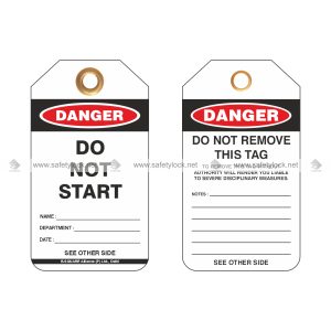 danger do not start lockout tags