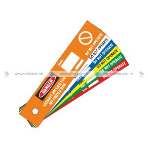 different color disposable lockout tags