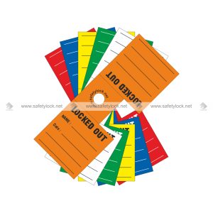 different color lockout padlock tags