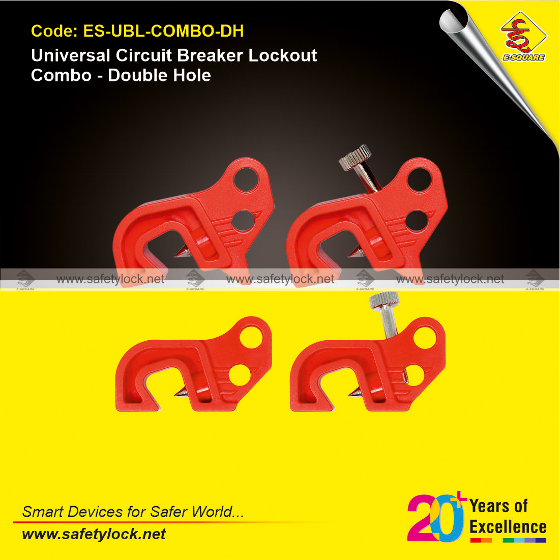 double hole universal circuit breaker lockout devices combo