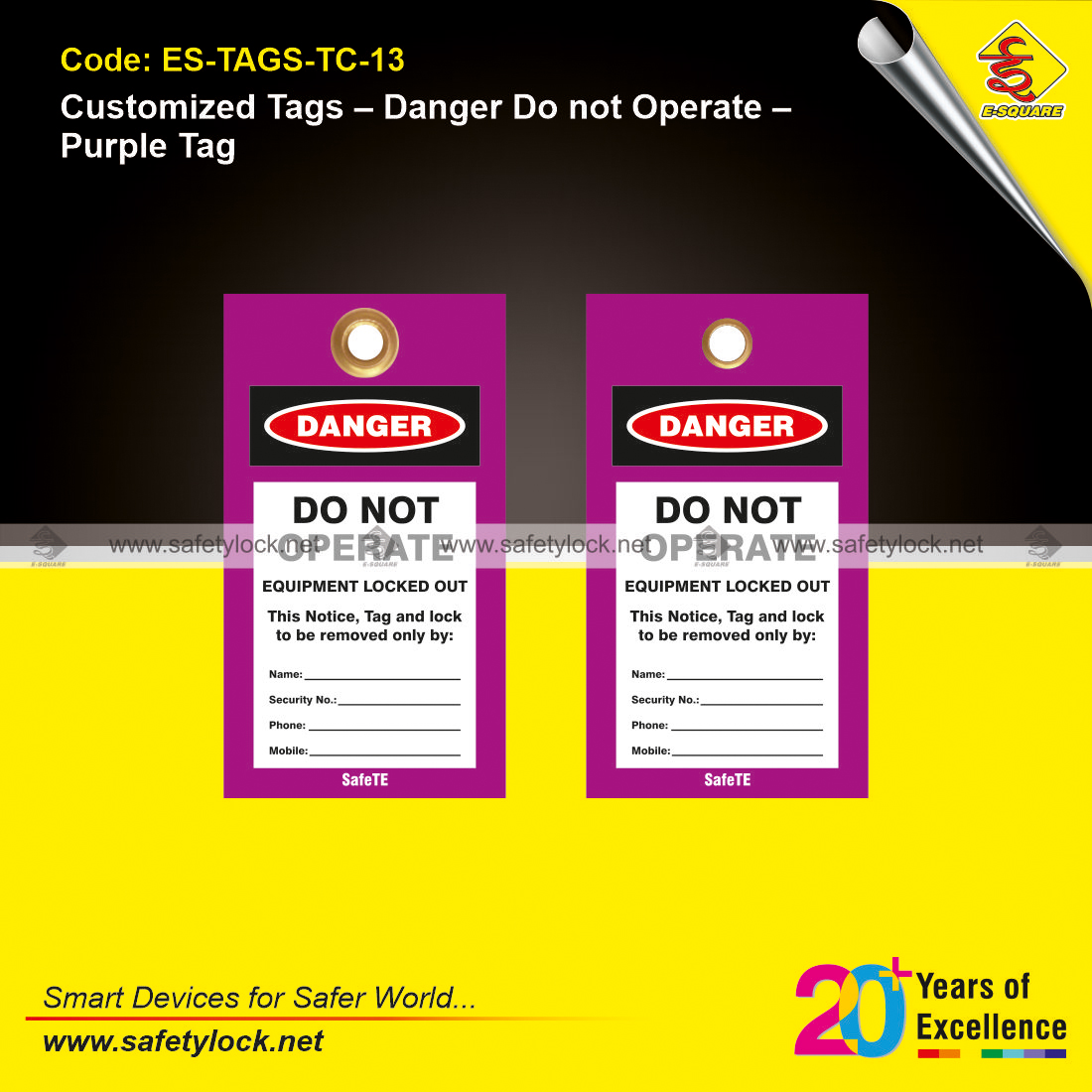 E-Square danger tags