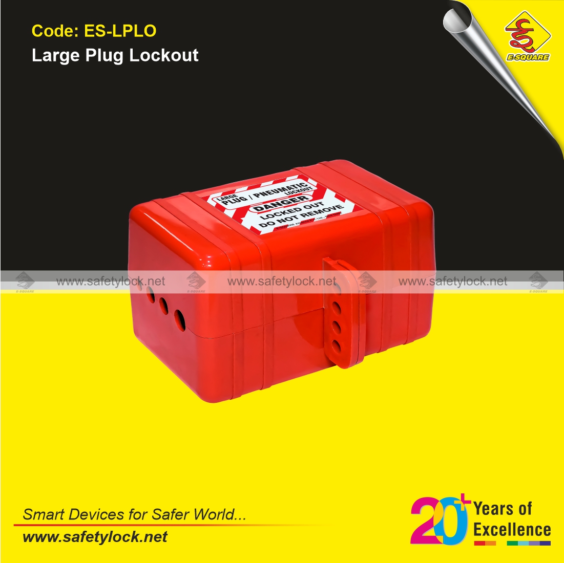 E-Square large plug LOTO device