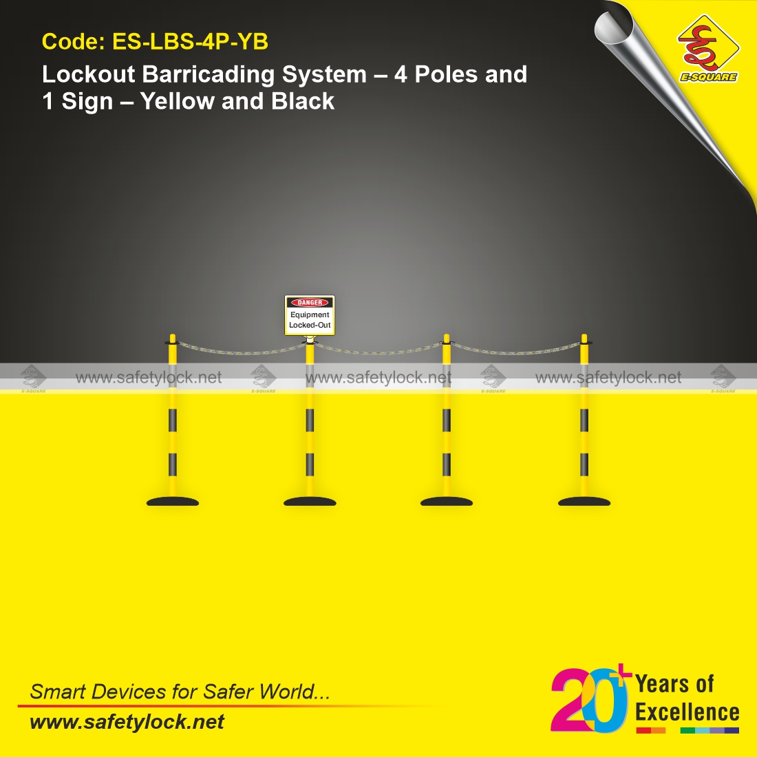 E-Square lockout barricading system