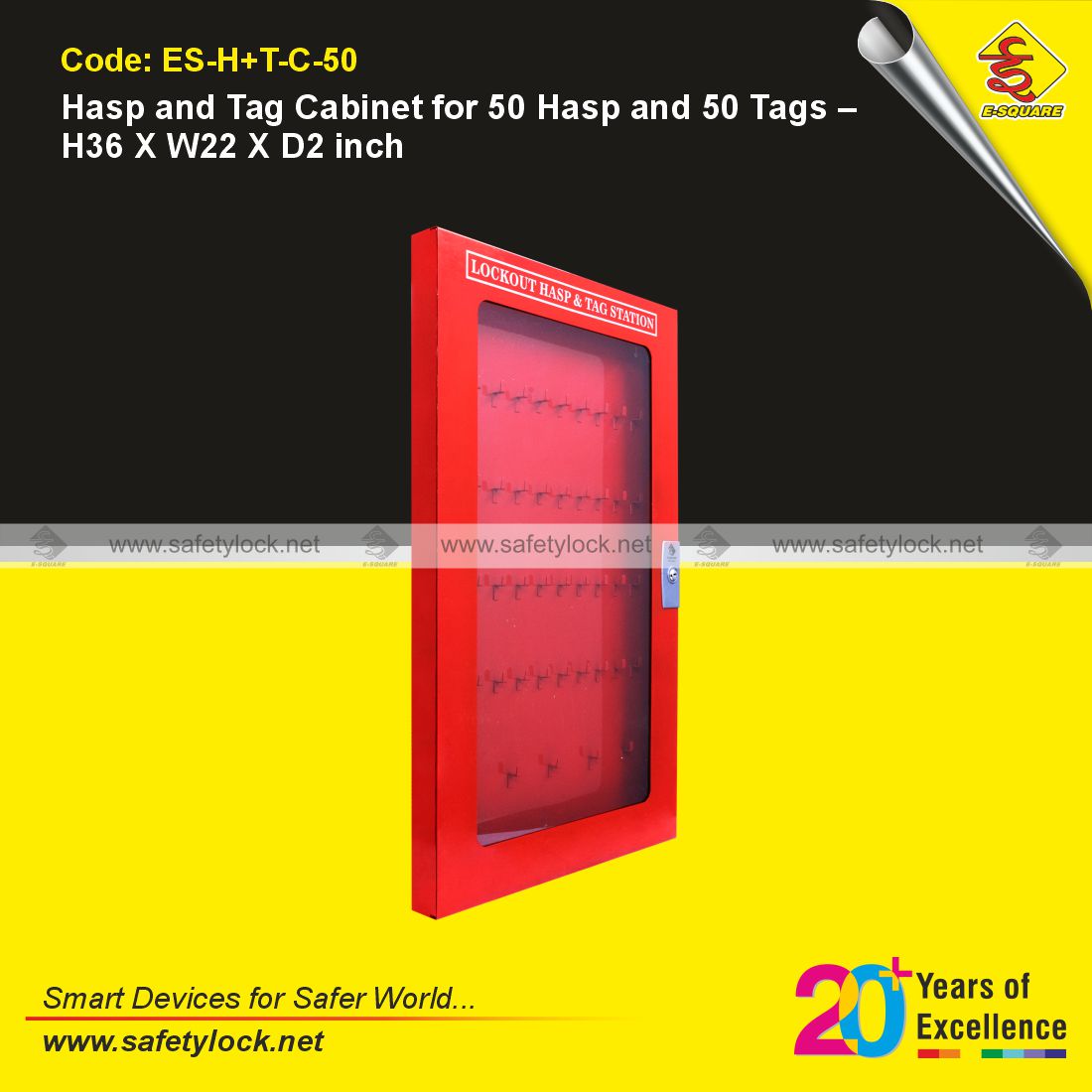 E-Square lockout hasp tag cabinet