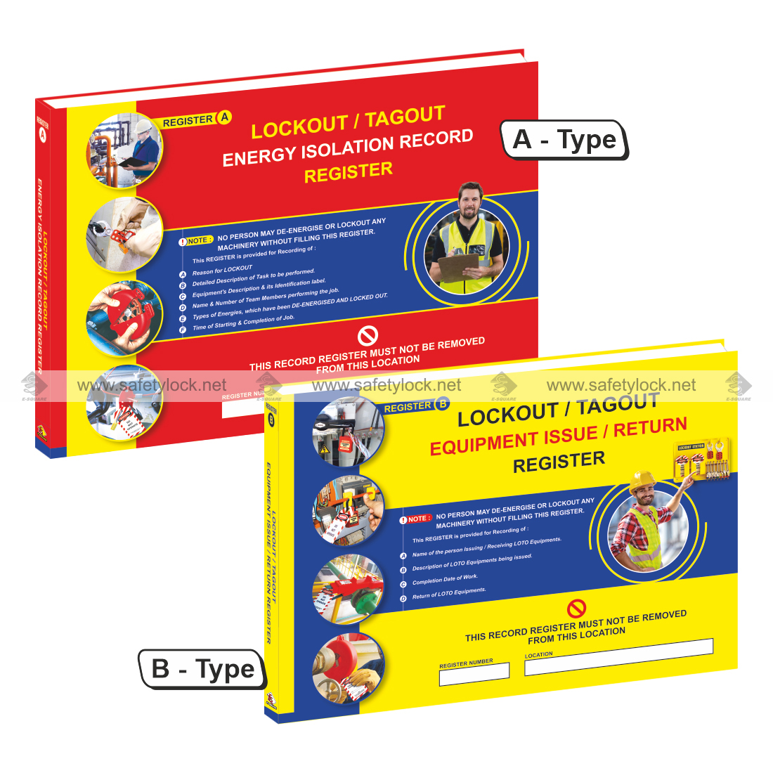 E-Square Lockout Tagout Registers