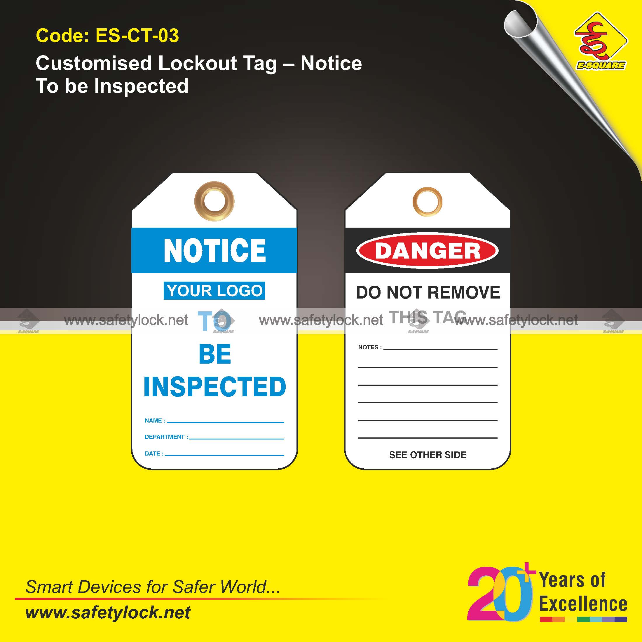 E-Square LOTO tags manufacturer