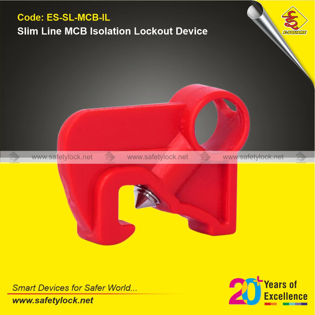S-Square slim line MCB lockout device