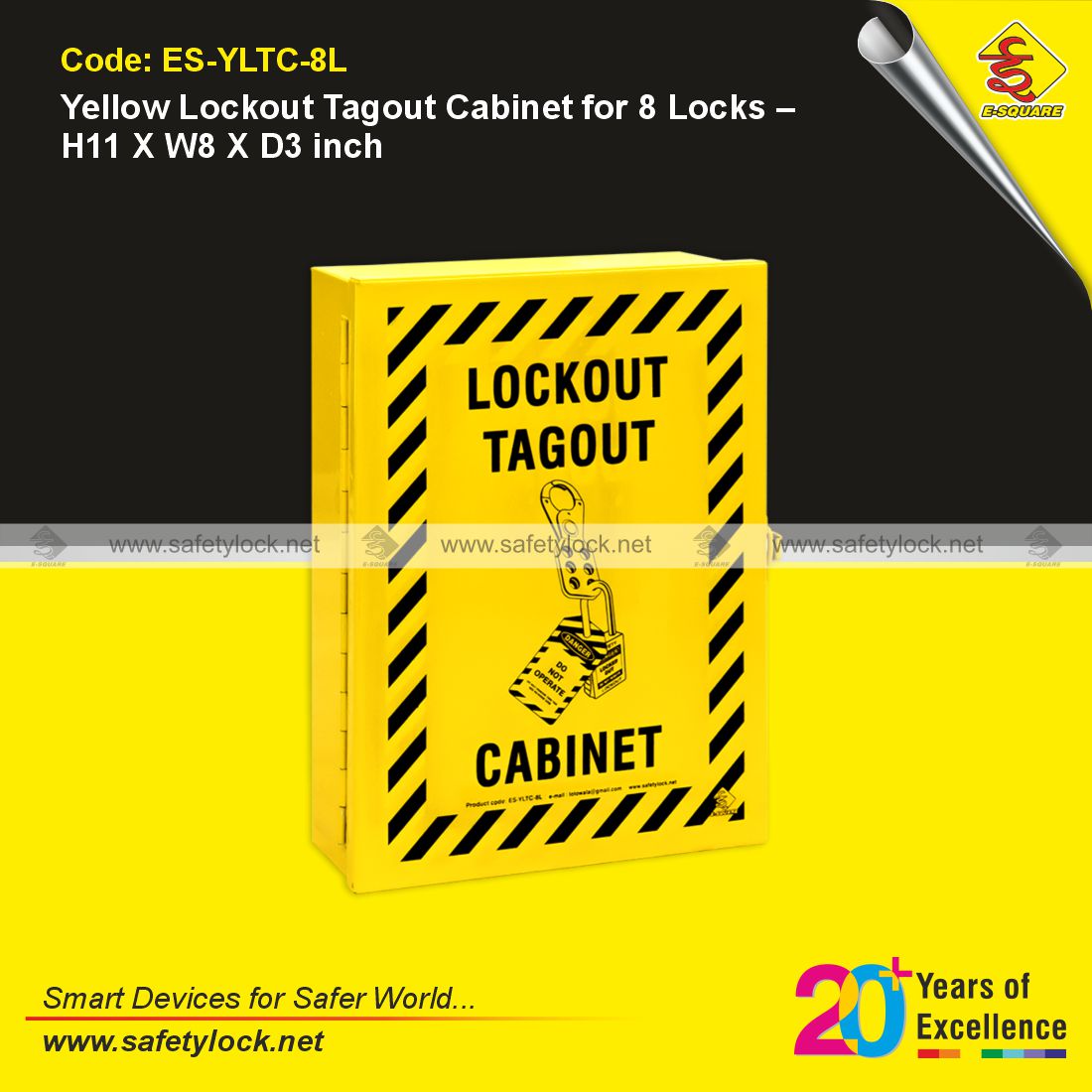 E-Square steel lockout tagout cabinet