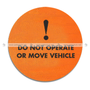 elastic fluorescent steering wheel lockout covers