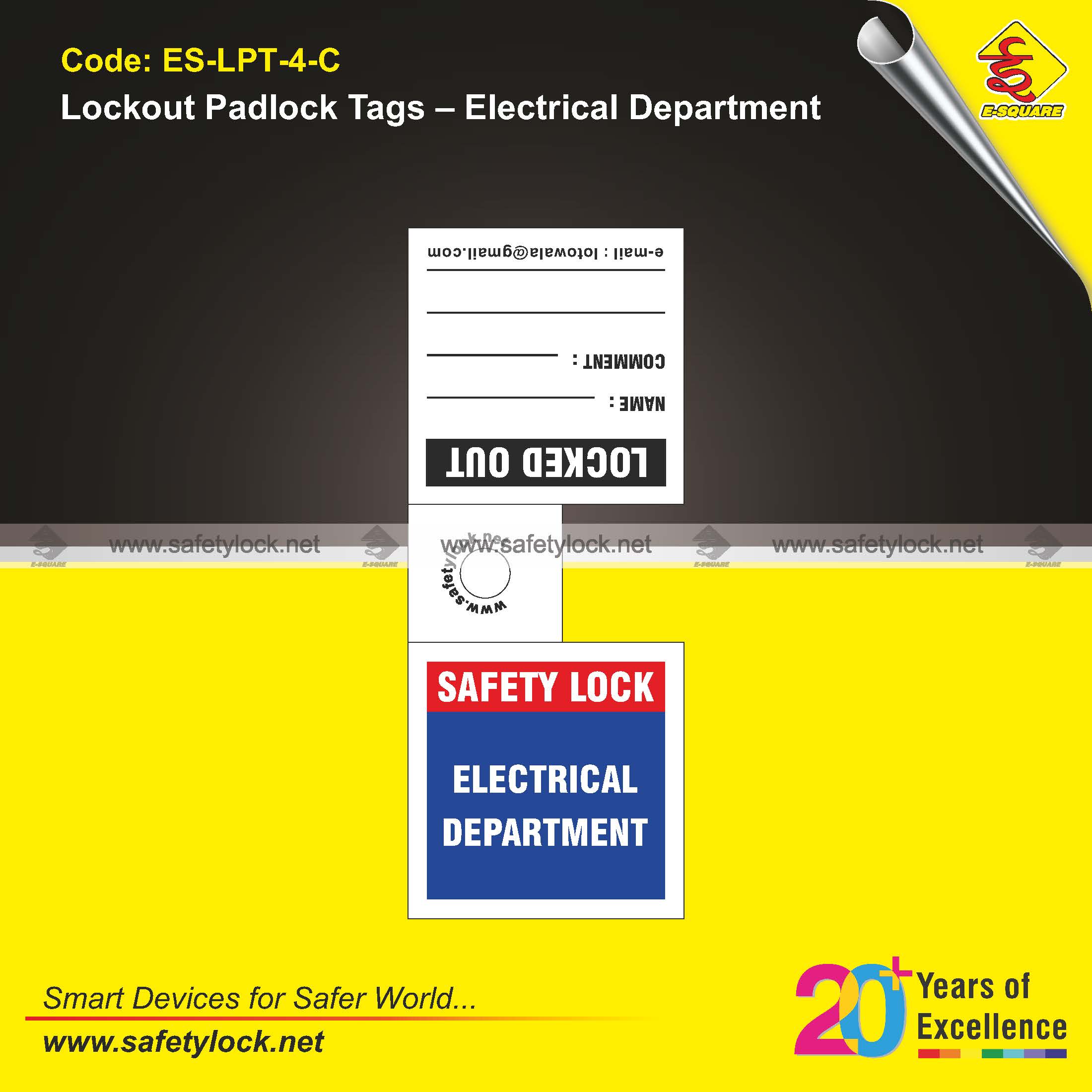 electrical department lockout padlock tags