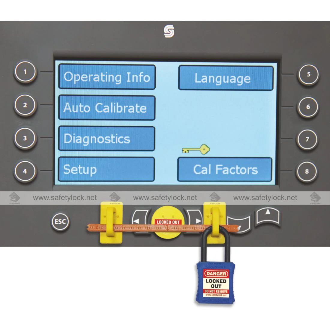 flat base blocking bar lockout tagout
