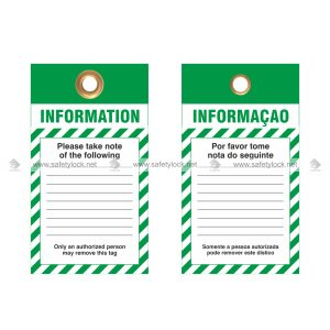 green color safety tags