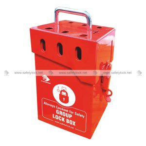 group lock box red