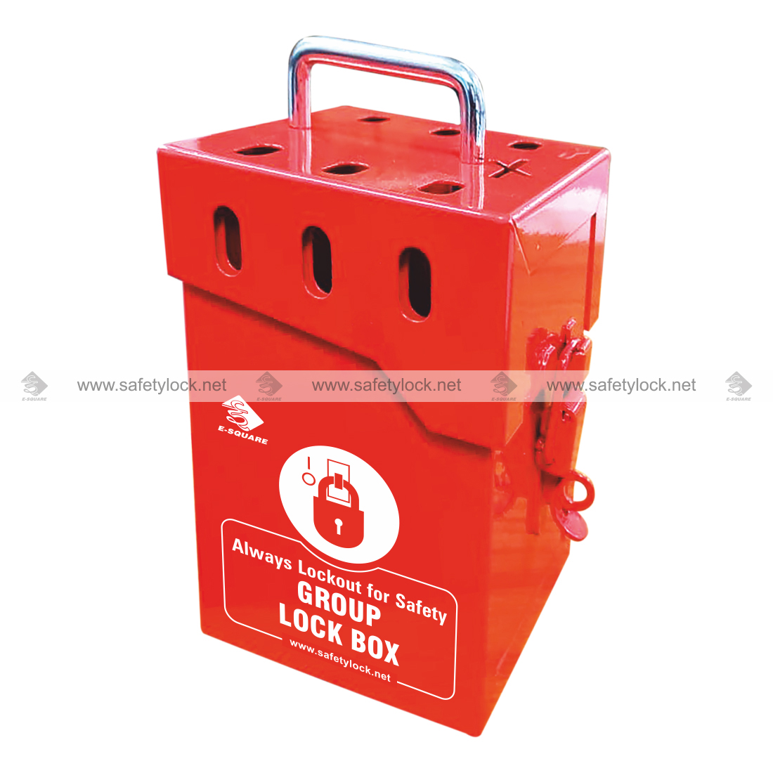 group lock box red