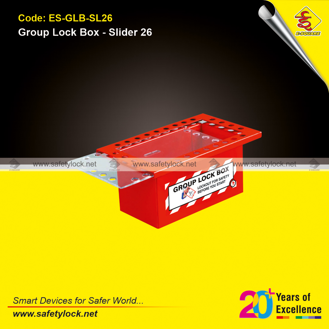 group lock box slider type clear fascia top